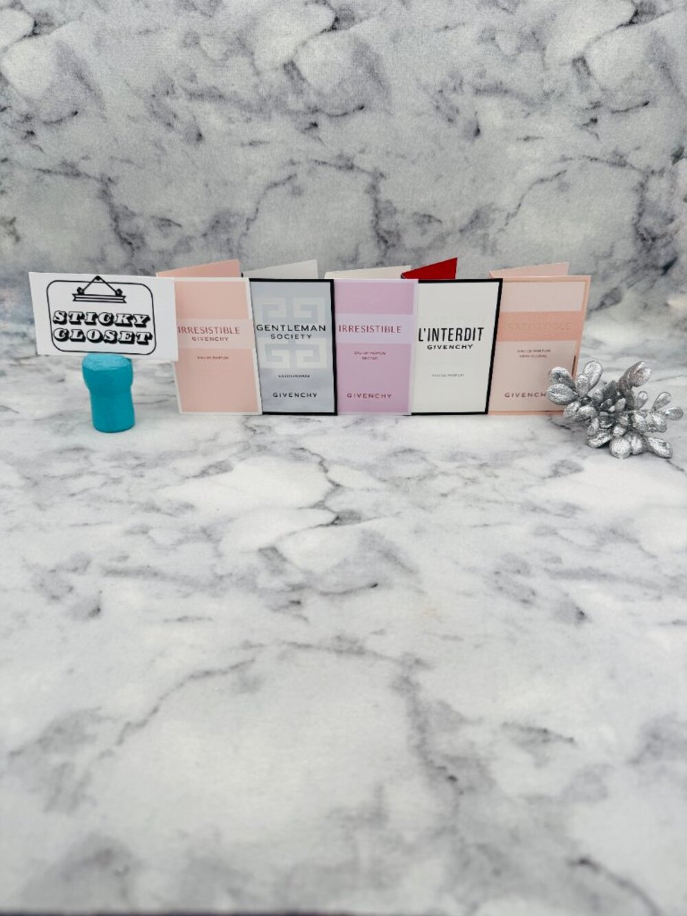 Lot of 5 Givenchy Set,Irresistible EDP Gentleman EDP-5x1.0ml,0.03oz-5pc-NEW